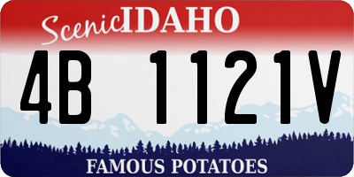 ID license plate 4B1121V