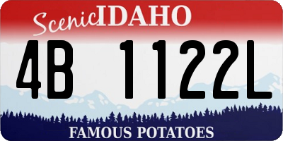 ID license plate 4B1122L