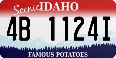 ID license plate 4B1124I