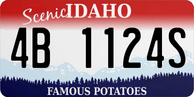 ID license plate 4B1124S