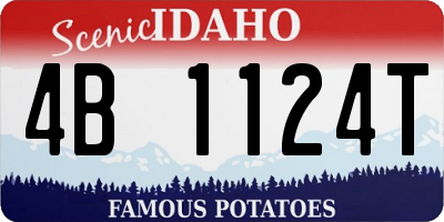ID license plate 4B1124T