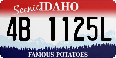ID license plate 4B1125L