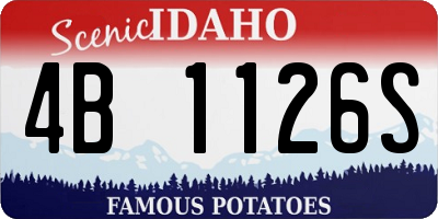 ID license plate 4B1126S