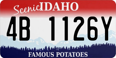 ID license plate 4B1126Y