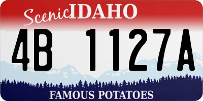 ID license plate 4B1127A
