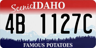 ID license plate 4B1127C