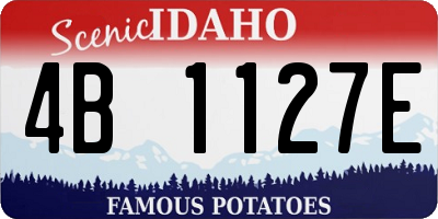 ID license plate 4B1127E