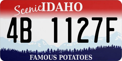 ID license plate 4B1127F
