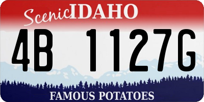 ID license plate 4B1127G