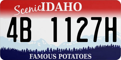 ID license plate 4B1127H
