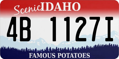 ID license plate 4B1127I