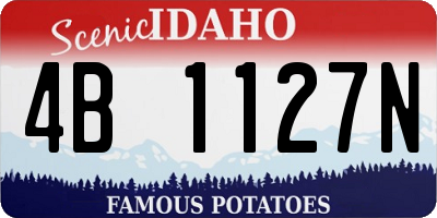 ID license plate 4B1127N