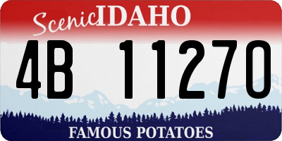 ID license plate 4B1127O