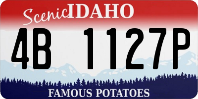 ID license plate 4B1127P