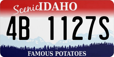 ID license plate 4B1127S