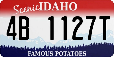 ID license plate 4B1127T
