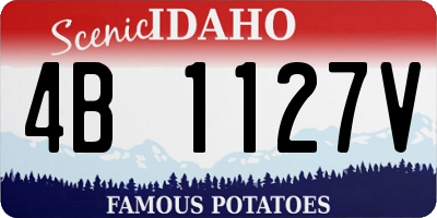 ID license plate 4B1127V