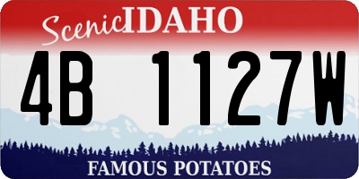 ID license plate 4B1127W