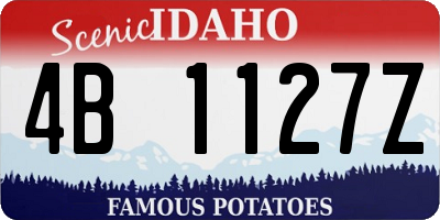 ID license plate 4B1127Z