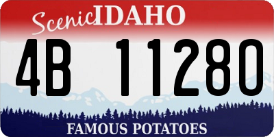 ID license plate 4B1128O