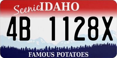 ID license plate 4B1128X