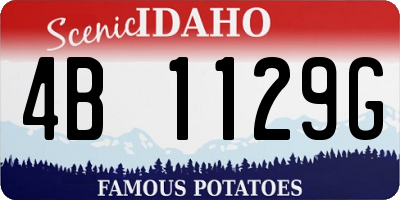 ID license plate 4B1129G