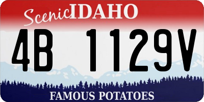 ID license plate 4B1129V