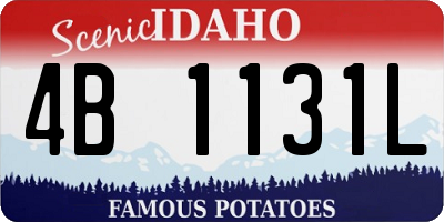ID license plate 4B1131L