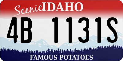 ID license plate 4B1131S