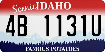 ID license plate 4B1131U