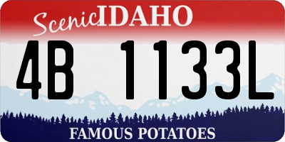 ID license plate 4B1133L