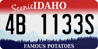 ID license plate 4B1133S