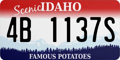 ID license plate 4B1137S