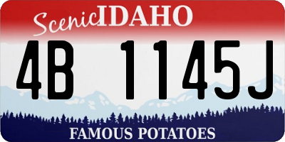 ID license plate 4B1145J