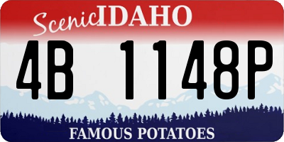 ID license plate 4B1148P
