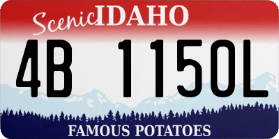 ID license plate 4B1150L