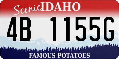 ID license plate 4B1155G