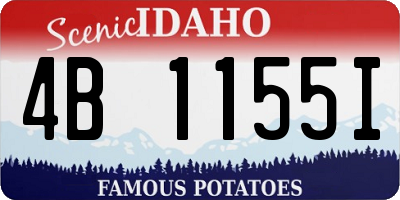 ID license plate 4B1155I