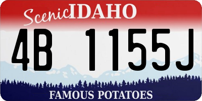 ID license plate 4B1155J