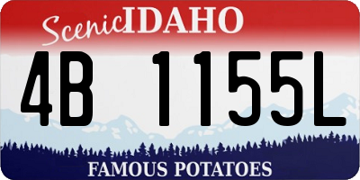 ID license plate 4B1155L