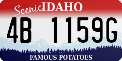 ID license plate 4B1159G
