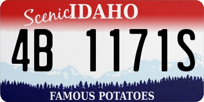 ID license plate 4B1171S