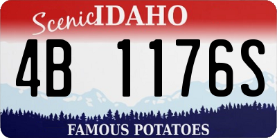 ID license plate 4B1176S