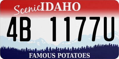 ID license plate 4B1177U