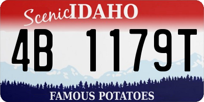 ID license plate 4B1179T