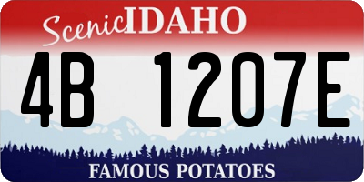 ID license plate 4B1207E