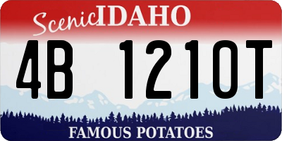 ID license plate 4B1210T