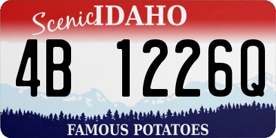 ID license plate 4B1226Q