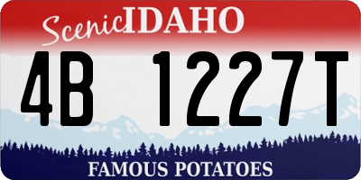 ID license plate 4B1227T