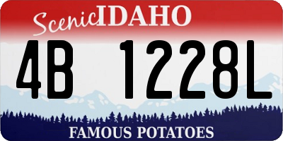 ID license plate 4B1228L